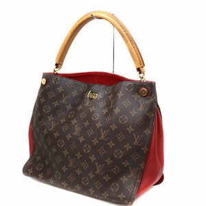 Louis Vuitton Gaia Tote Bag Monogram Canvas Brown Red